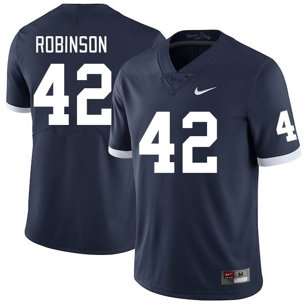 Men #42 Mason Robinson Penn State Nittany Lions College Football Jerseys Stitched Sale-Retro